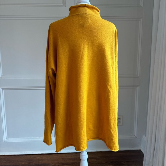 French Connection Mock Neck Long Sleeve Marigold Sweater | Size M - Picture 3 of 7